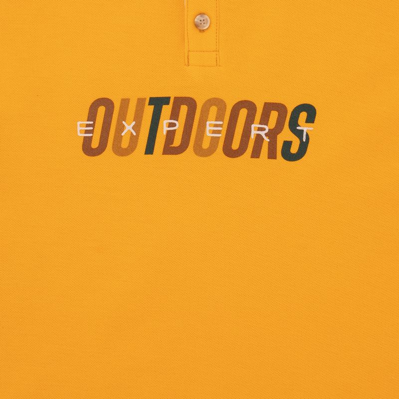 Camiseta-tipo-polo-para-niños-Ropa-nino-Naranja