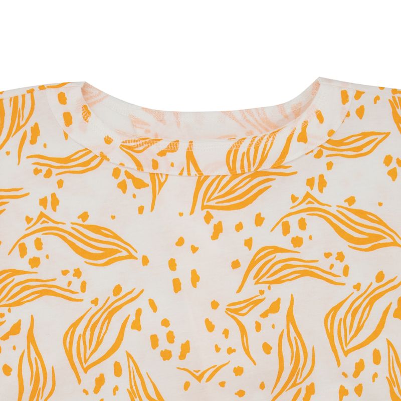 Camiseta-manga-corta-con-abertura-en-posterior-para-niñas-Ropa-nina-Gris