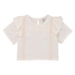 Camisa-manga-corta-para-niñas-Ropa-nina-Amarillo