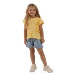 Camiseta-manga-corta-para-bebe-niña-Ropa-bebe-nina-Amarillo