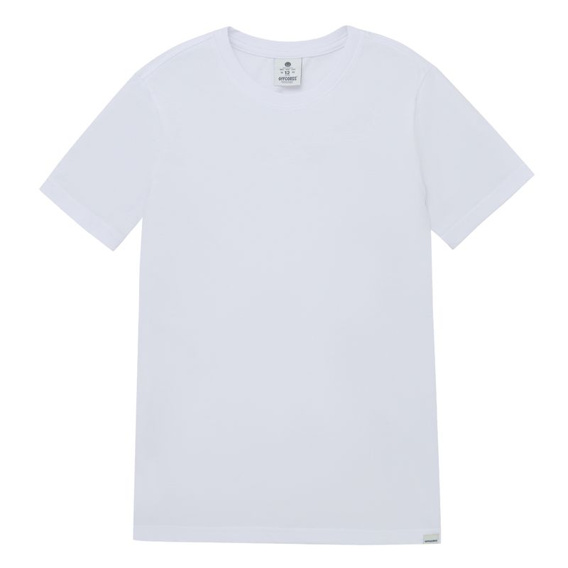 Camiseta-manga-corta-interior-para-niños-Ropa-nino-Blanco