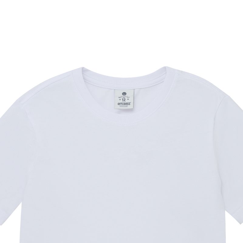 Camiseta-manga-corta-interior-para-niños-Ropa-nino-Blanco