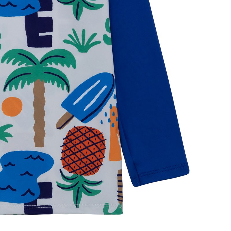 Camiseta-manga-larga-de-baño-para-bebe-niño-Ropa-bebe-nino-Azul