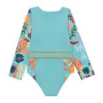 Vestido-de-baño-entero-manga-larga-para-bebe-niña-Ropa-bebe-nina-Verde