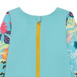 Vestido-de-baño-entero-manga-larga-para-bebe-niña-Ropa-bebe-nina-Verde