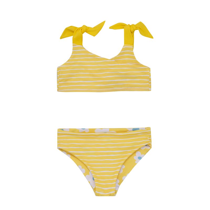 Vestido-de-baño-bikini-doble-faz-para-bebe-niña-Ropa-bebe-nina-Amarillo