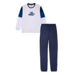 Conjunto-de-buzo-y-pantalon-de-sudadera-para-niños-Ropa-nino-Azul