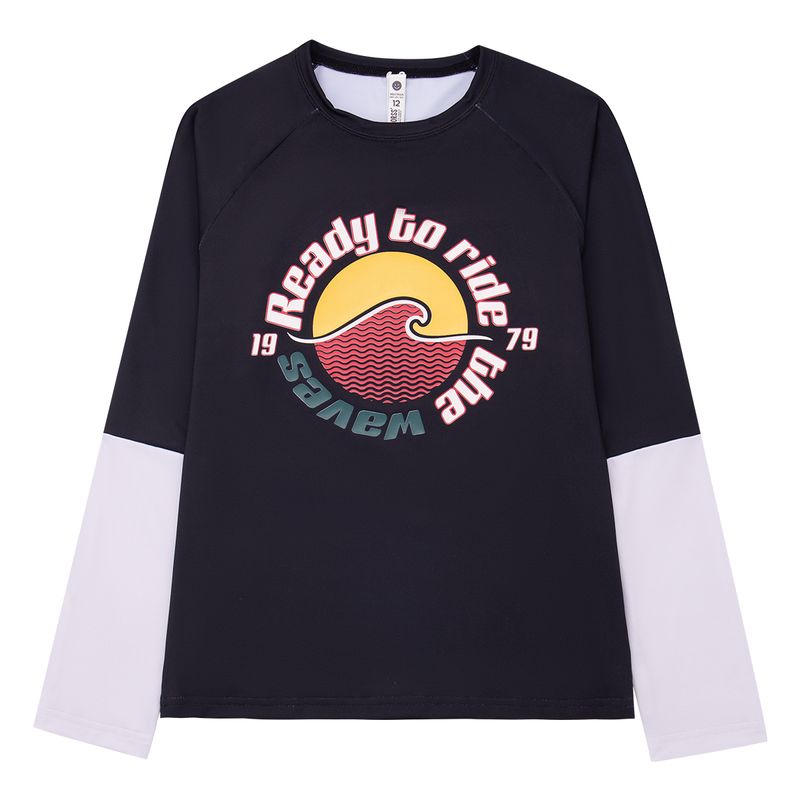 Camiseta-manga-larga-para-niños-Ropa-nino-Negro