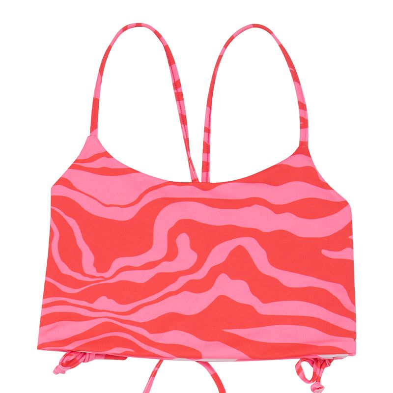 Vestido-de-baño-bikini-doble-faz-para-niñas-Ropa-nina-Rosado