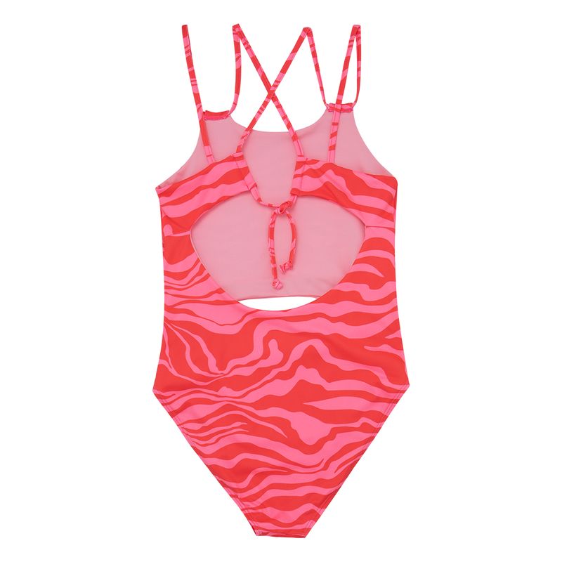Vestido-de-baño-entero-manga-sisa-para-niñas-Ropa-nina-Rosado
