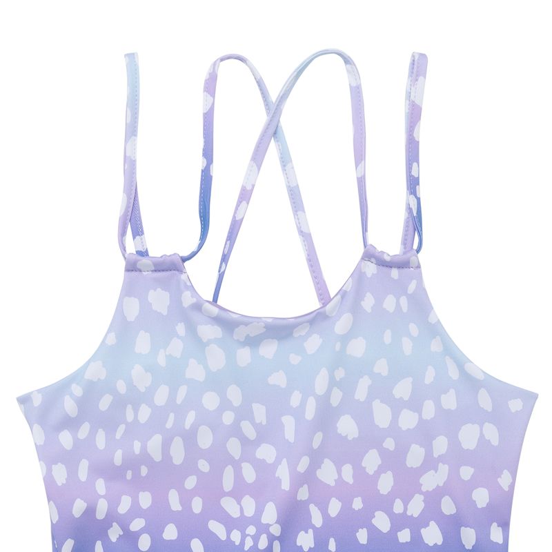 Vestido-de-baño-entero-manga-sisa-para-niñas-Ropa-nina-Morado