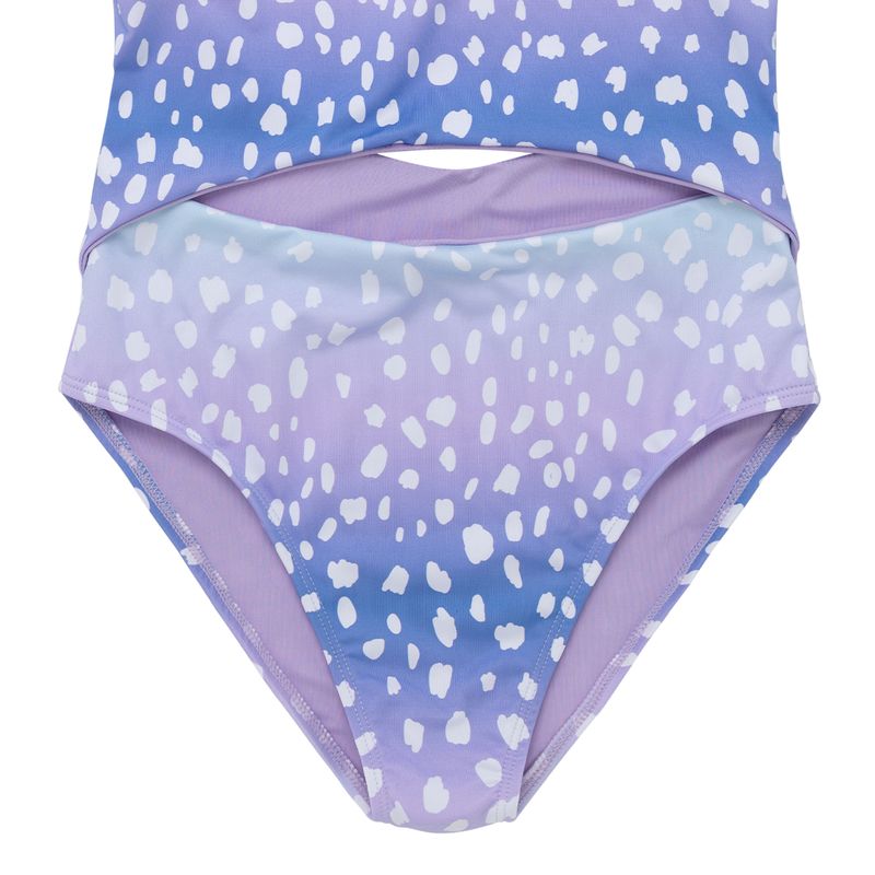 Vestido-de-baño-entero-manga-sisa-para-niñas-Ropa-nina-Morado
