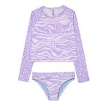 Vestido-de-baño-tankini-para-niñas-Ropa-nina-Morado