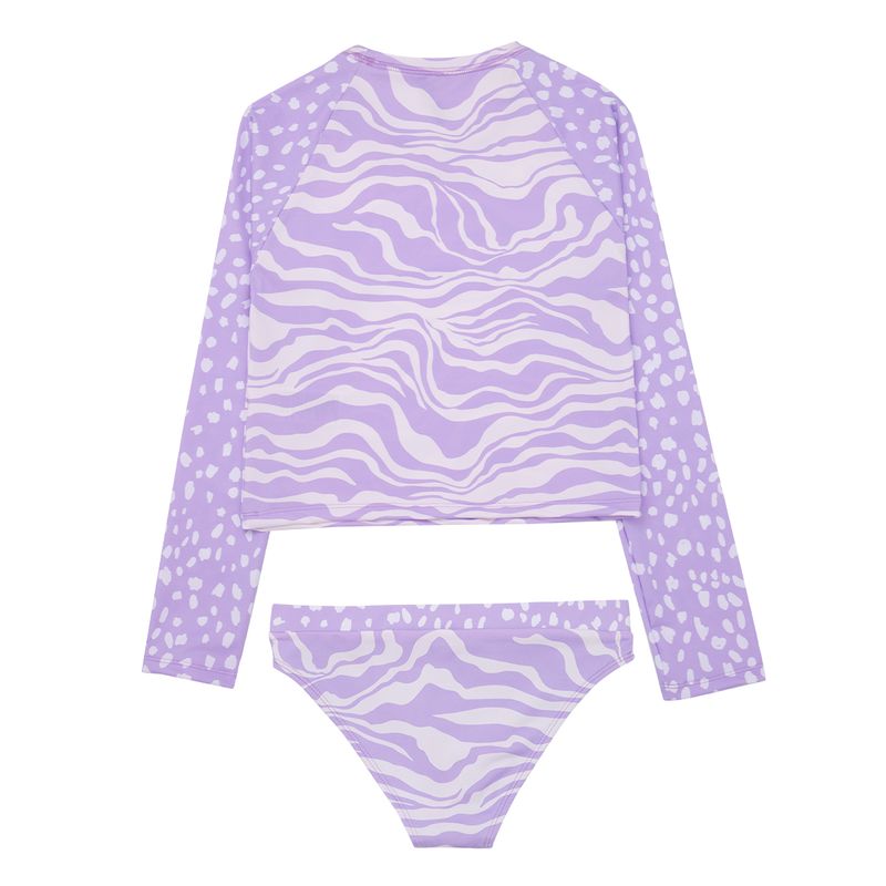 Vestido-de-baño-tankini-para-niñas-Ropa-nina-Morado