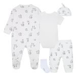 Set-del-primer-dia-para-recien-nacido-Ropa-recien-nacido-nino-Blanco