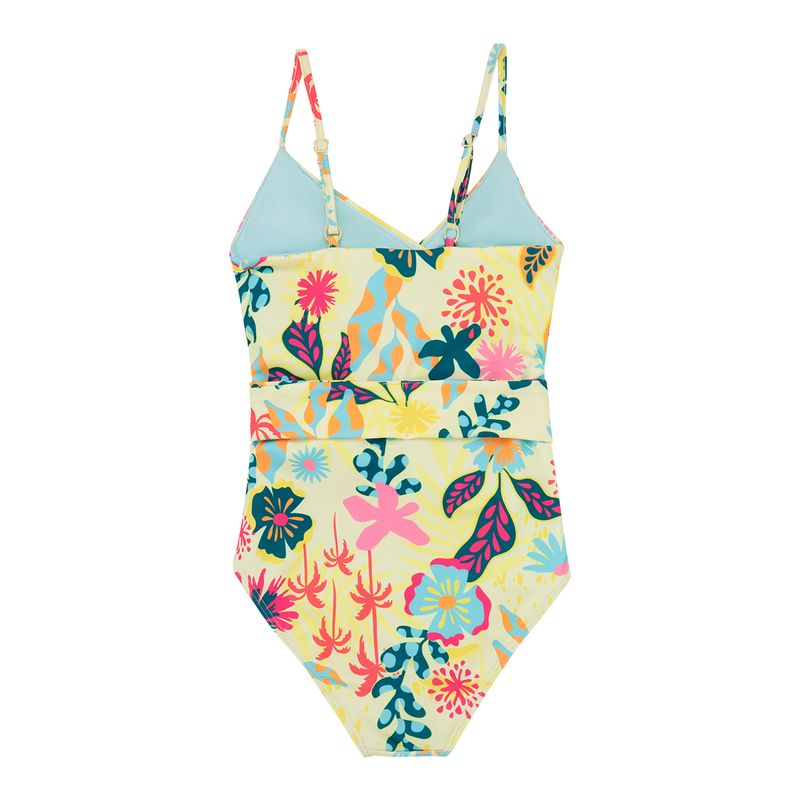 Vestido-de-baño-entero-manga-sisa-para-bebe-niña-Ropa-bebe-nina-Amarillo