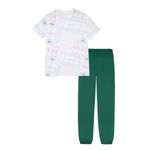 Conjunto-de-camiseta-y-pantalon-de-sudadera-para-niños-Ropa-nino-Blanco