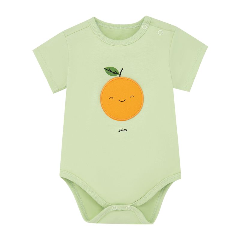 Body-manga-corta-para-recien-nacidos-Recien-nacido-Unisex-Verde