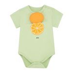 Body-manga-corta-para-recien-nacidos-Recien-nacido-Unisex-Verde