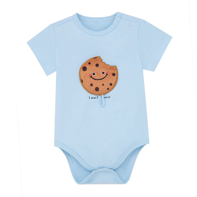 Body-manga-corta-para-recien-nacidos-Recien-nacido-Unisex-Azul