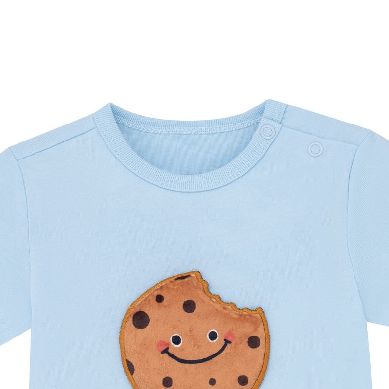 Body-manga-corta-para-recien-nacidos-Recien-nacido-Unisex-Azul