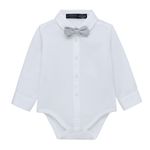 Body-camisa-manga-larga-para-recien-nacido-niño-Ropa-recien-nacido-nino-Blanco