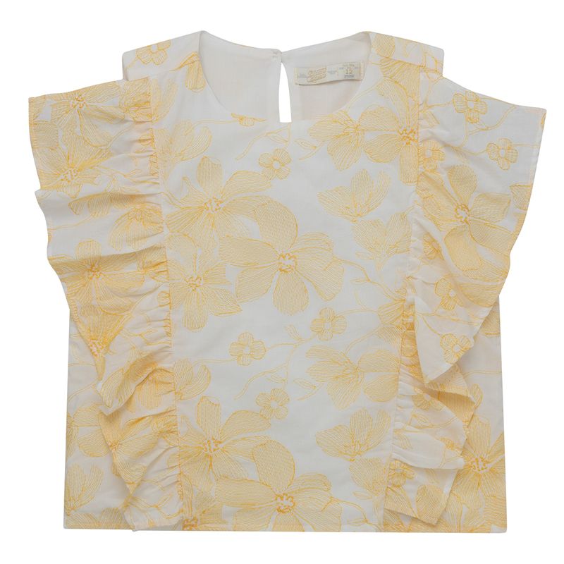 Camisa-manga-sisa-para-niña-Ropa-nina-Gris