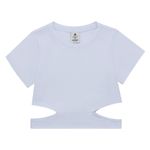 Camiseta-manga-corta-para-niña-Ropa-nina-Blanco