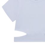Camiseta-manga-corta-para-niña-Ropa-nina-Blanco