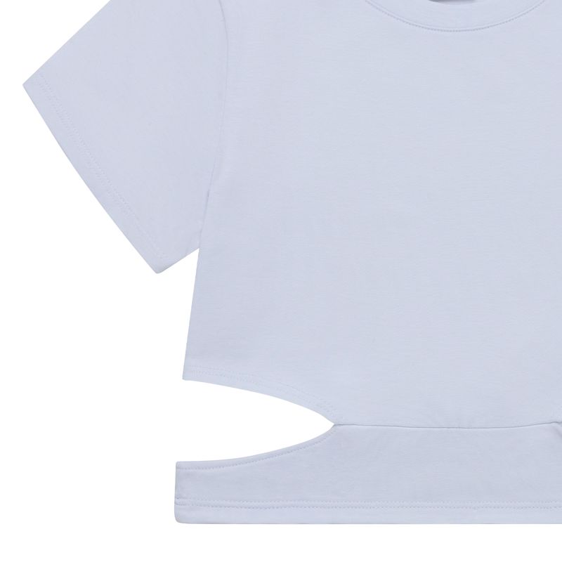 Camiseta-manga-corta-para-niña-Ropa-nina-Blanco