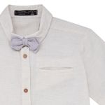 Camisa-manga-corta-para-niños-Ropa-nino-Blanco
