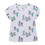 Camiseta-manga-corta-para-bebe-niña-Ropa-bebe-nina-Blanco