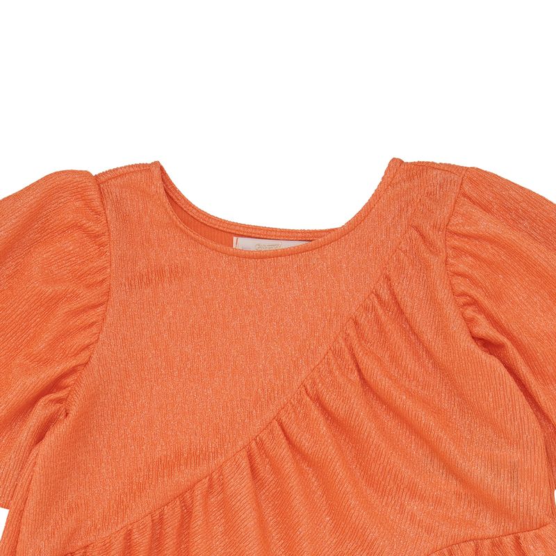 Vestido-manga-corta-para-bebe-niña-Ropa-bebe-nina-Naranja