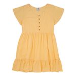 Vestido-manga-corta-para-niña-Ropa-nina-Amarillo