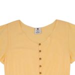 Vestido-manga-corta-para-niña-Ropa-nina-Amarillo