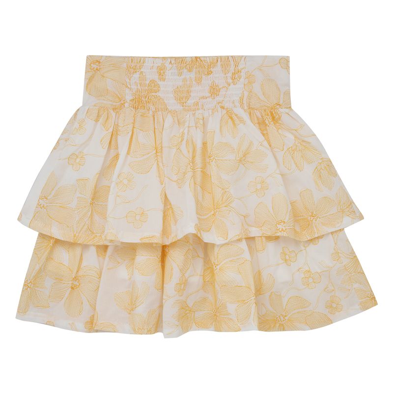 Falda-corta-para-niña-Ropa-nina-Gris