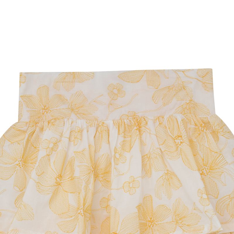 Falda-corta-para-niña-Ropa-nina-Gris
