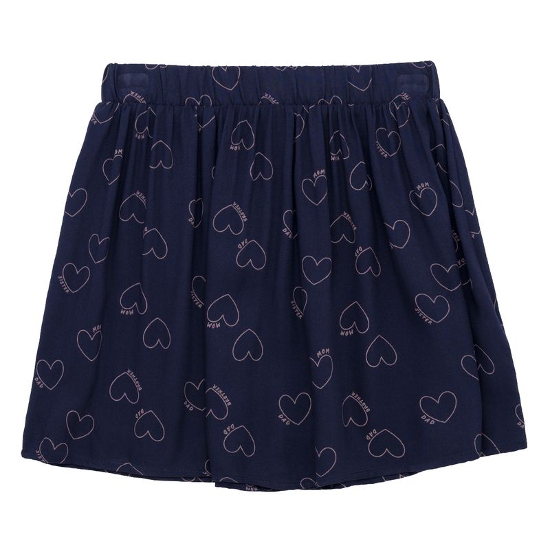 Falda-corta-para-niña-Ropa-nina-Azul