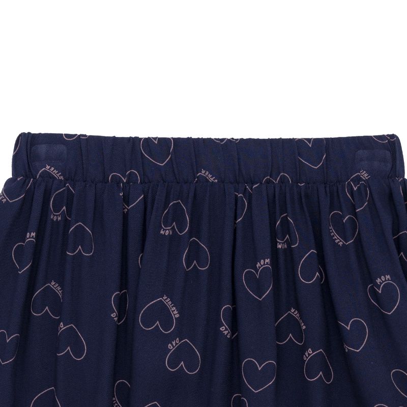 Falda-corta-para-niña-Ropa-nina-Azul