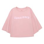 Camiseta-manga-corta-para-niñas-Ropa-nina-Rosado