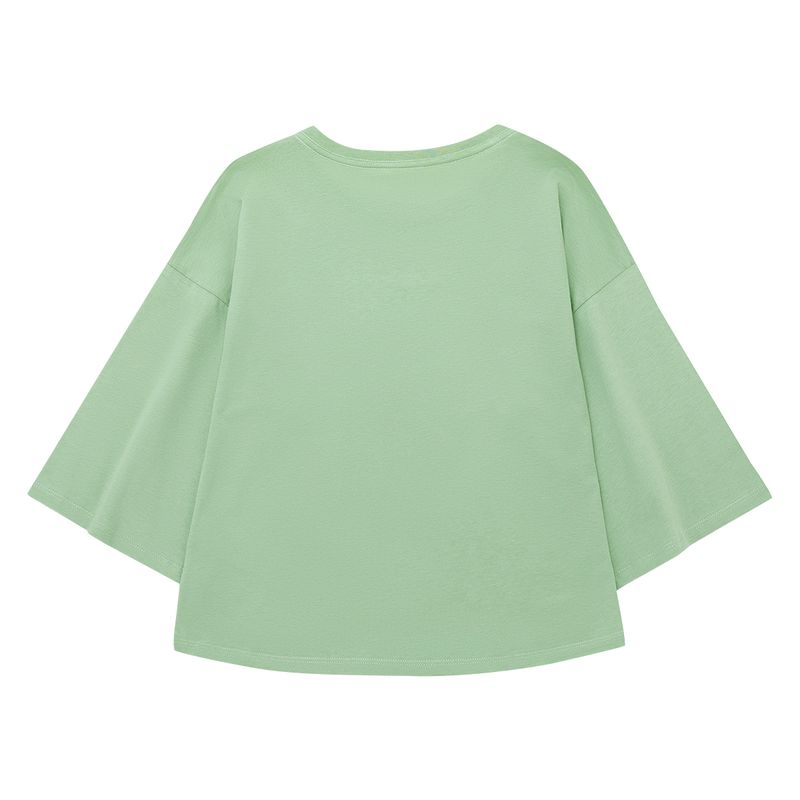 Camiseta-manga-corta-para-niñas-Ropa-nina-Verde