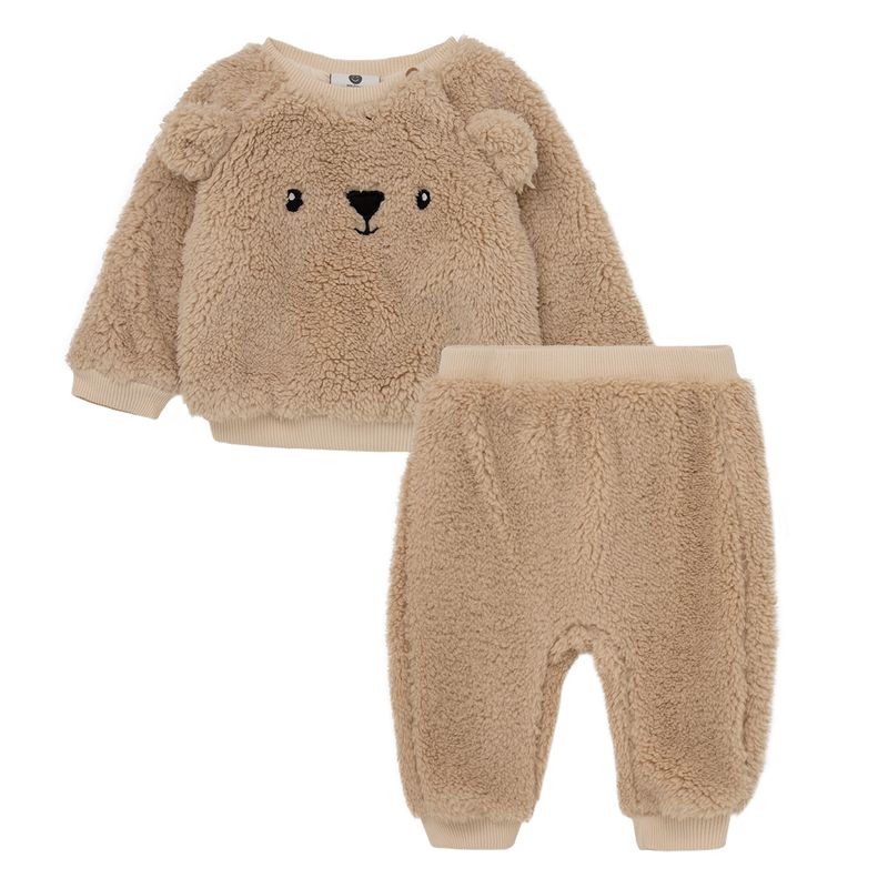 Conjunto-largo-para-recien-nacido-niño-Ropa-recien-nacido-nino-Beige