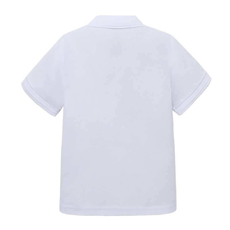 Camiseta-tipo-polo-para-bebe-niño-Ropa-bebe-nino-Blanco