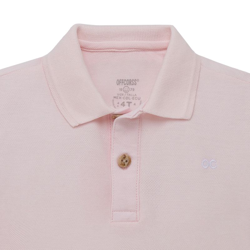 Camiseta-tipo-polo-para-bebe-niño-Ropa-bebe-nino-Rosado