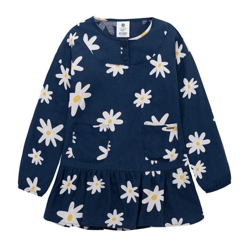 Vestido-manga-larga-para-bebe-niña-Ropa-bebe-nina-Azul