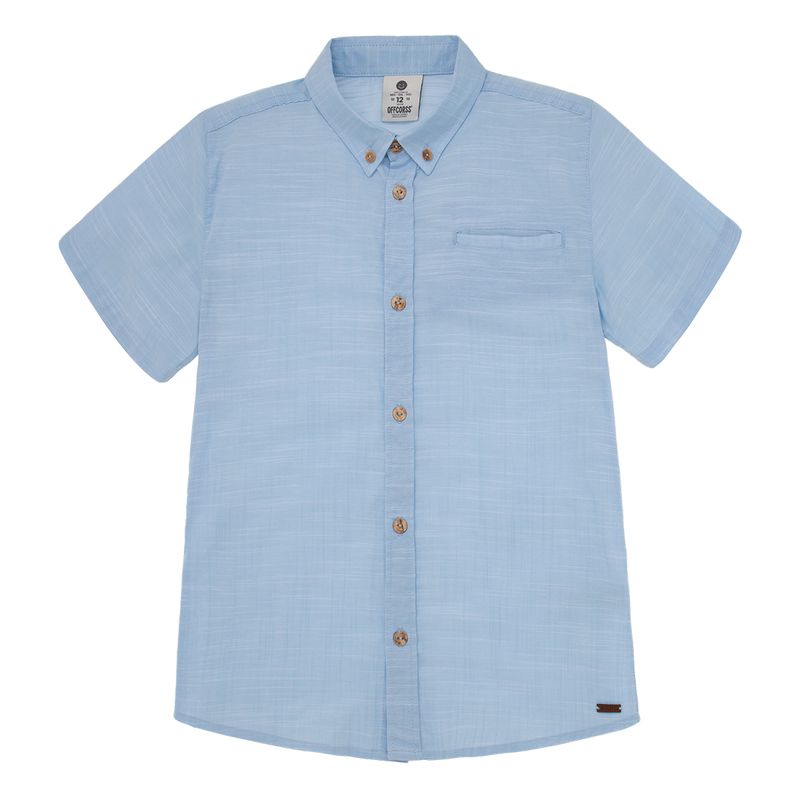 Camisa-manga-corta-para-niño-Ropa-nino-Azul