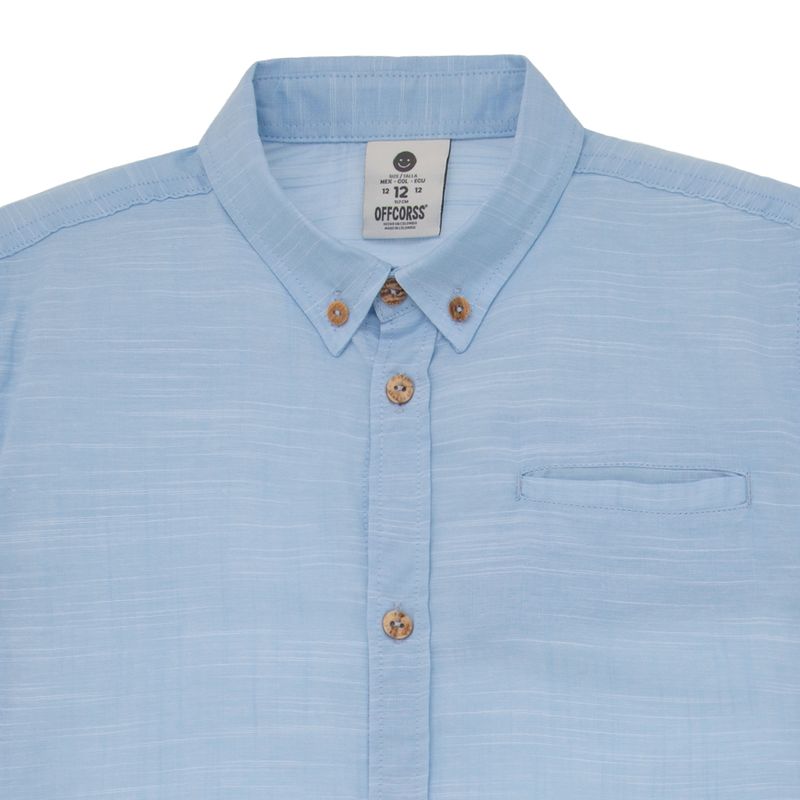 Camisa-manga-corta-para-niño-Ropa-nino-Azul