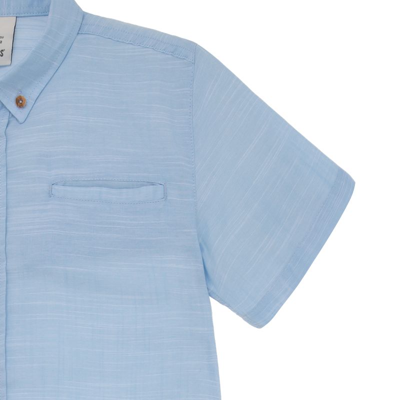 Camisa-manga-corta-para-niño-Ropa-nino-Azul