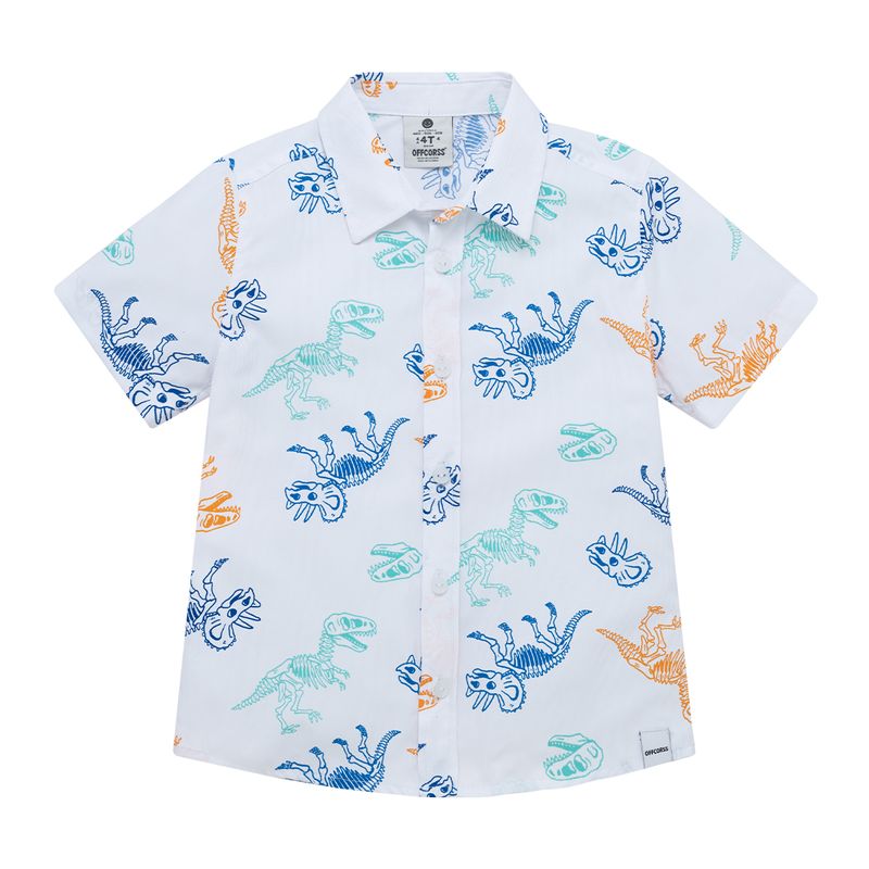 Camisa-manga-corta-para-bebe-niño-Ropa-bebe-nino-Blanco