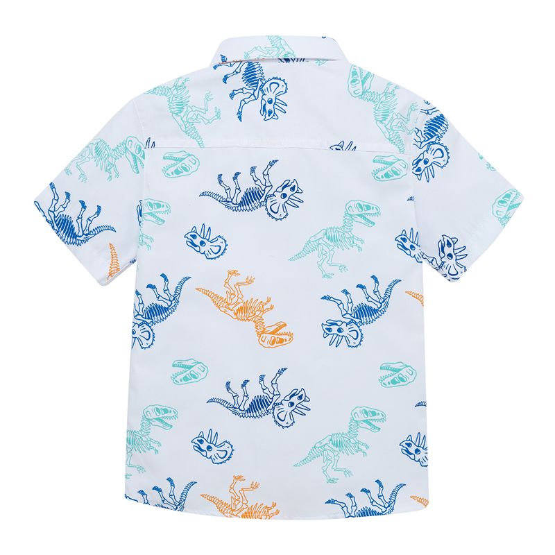 Camisa-manga-corta-para-bebe-niño-Ropa-bebe-nino-Blanco